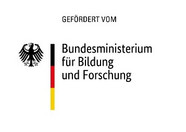 Das Logo des Bundesministerium für Bildung und Forschung mit dem vorangestellten Zusatz "gefördert vom"