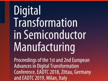 Abbildung eines Buchtitels: "Digital Transformation in Semiconductor Manufacturing"